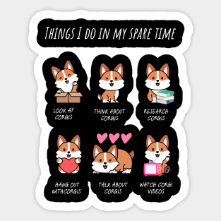 Corgi Fun Sticker